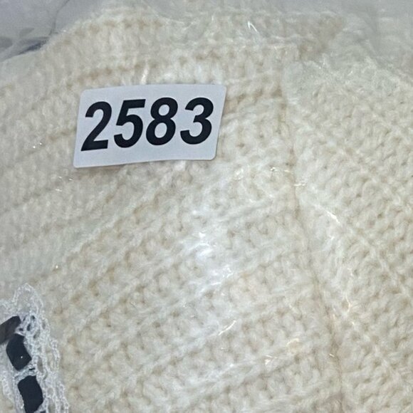 New! For Love And Lemons Jeanette Cardigan and Shorts Set cream 2583 - Picture 8 of 11